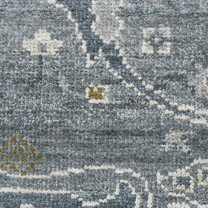 AMER Rugs Bristol BRS-5 Hand-Knotted Floral Classic Area Rug Gray 10' x 14'