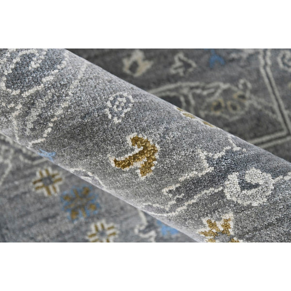 AMER Rugs Bristol BRS-5 Hand-Knotted Floral Classic Area Rug Gray 10' x 14'