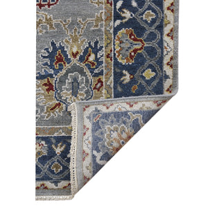 AMER Rugs Bristol BRS-8 Hand-Knotted Bordered Classic Area Rug Navy 10' x 14'