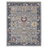 AMER Rugs Bristol BRS-8 Hand-Knotted Bordered Classic Area Rug Navy 10' x 14'