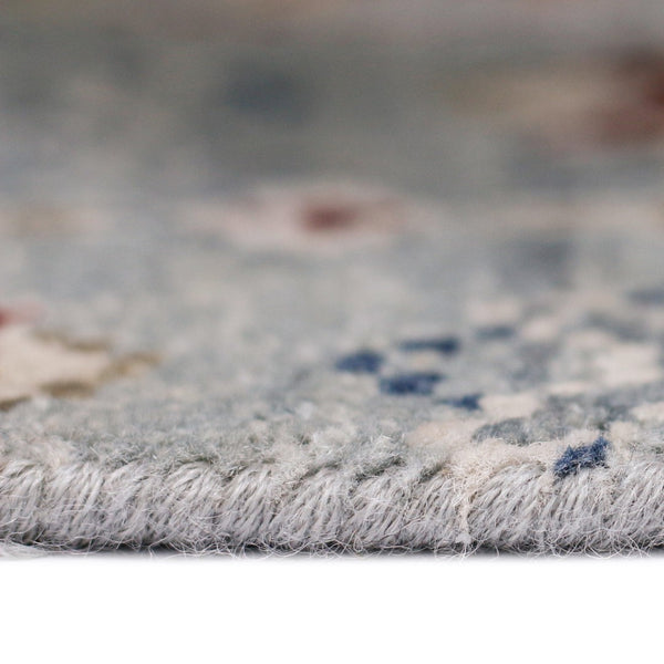 AMER Rugs Bristol BRS-8 Hand-Knotted Bordered Classic Area Rug Navy 10' x 14'