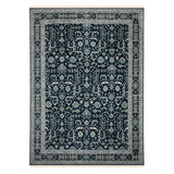 AMER Rugs Bristol BRS-9 Hand-Knotted Bordered Classic Area Rug Blue Sapphire/Ivory 10' x 14'
