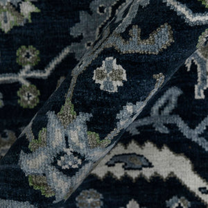 AMER Rugs Bristol BRS-9 Hand-Knotted Bordered Classic Area Rug Blue Sapphire/Ivory 10' x 14'