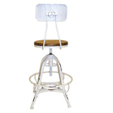 Shatana Home Bruce Counter Stool White (Set Of 2)