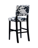 Corey Black Cow Print Bar Stool