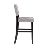 Corey Dark Gray Washed Velvet Bar Stool