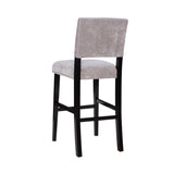 Corey Dark Gray Washed Velvet Bar Stool