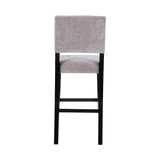 Corey Dark Gray Washed Velvet Bar Stool