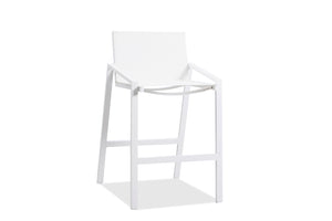 Rio Indoor/Outdoor Aluminum Textyline Bar Chair Powdercoating Finish Pt10235 Matte White Color
