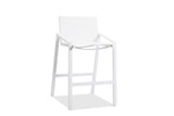 Rio Indoor/Outdoor Aluminum Textyline Bar Chair Powdercoating Finish Pt10235 Matte White Color