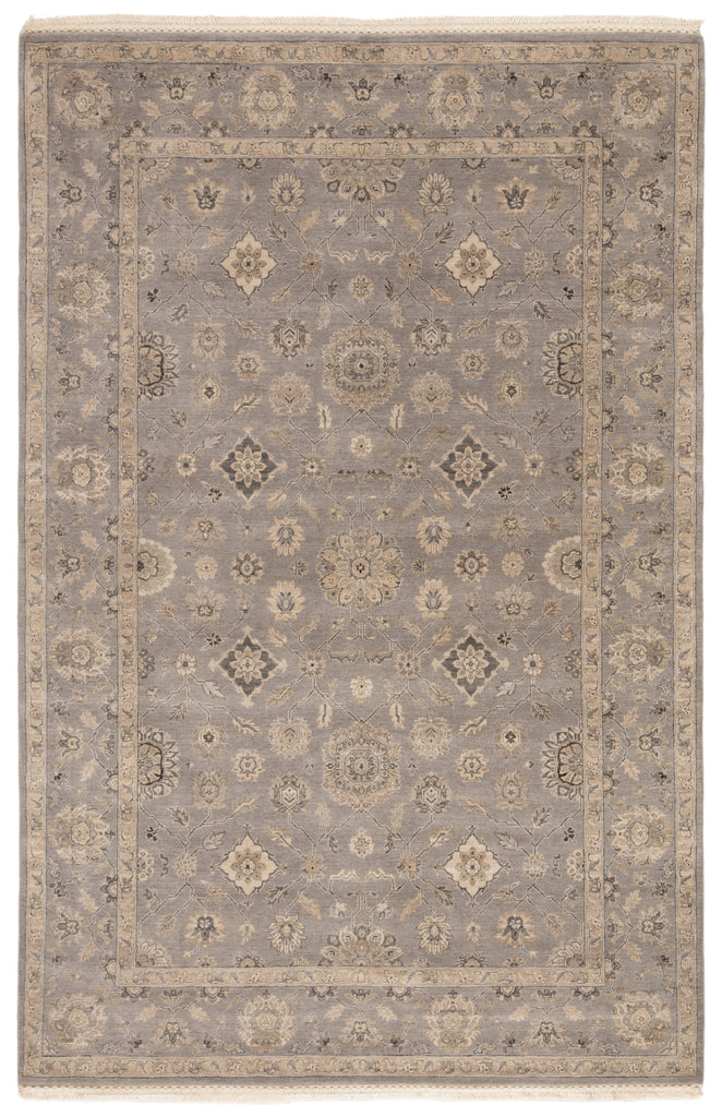 Jaipur Living Riverton Hand-Knotted Medallion Gray/ Tan Area Rug (6'X9')
