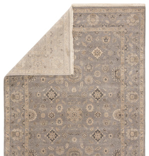 Jaipur Living Riverton Hand-Knotted Medallion Gray/ Tan Area Rug (6'X9')
