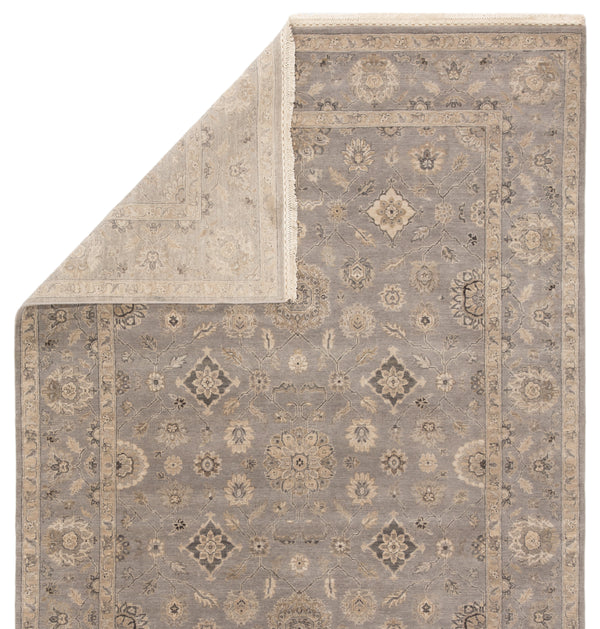 Jaipur Living Riverton Hand-Knotted Medallion Gray/ Tan Area Rug (6'X9')