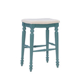 Marino Blue Backless Bar Stool