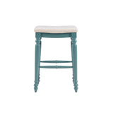 Marino Blue Backless Bar Stool