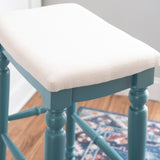 Marino Blue Backless Bar Stool