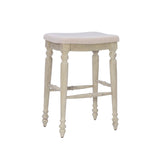 Marino White Wash Backless Bar Stool