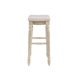 Marino White Wash Backless Bar Stool