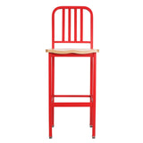 Frazier Metal Barstool Red Set of 2