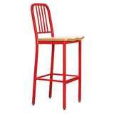 Frazier Metal Barstool Red Set of 2