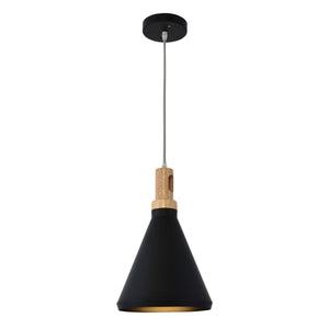 Yosemite Home Decor 1 Light Pendant In Black Finish BS27117-YHD