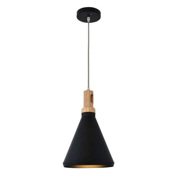 Yosemite Home Decor 1 Light Pendant In Black Finish BS27117-YHD