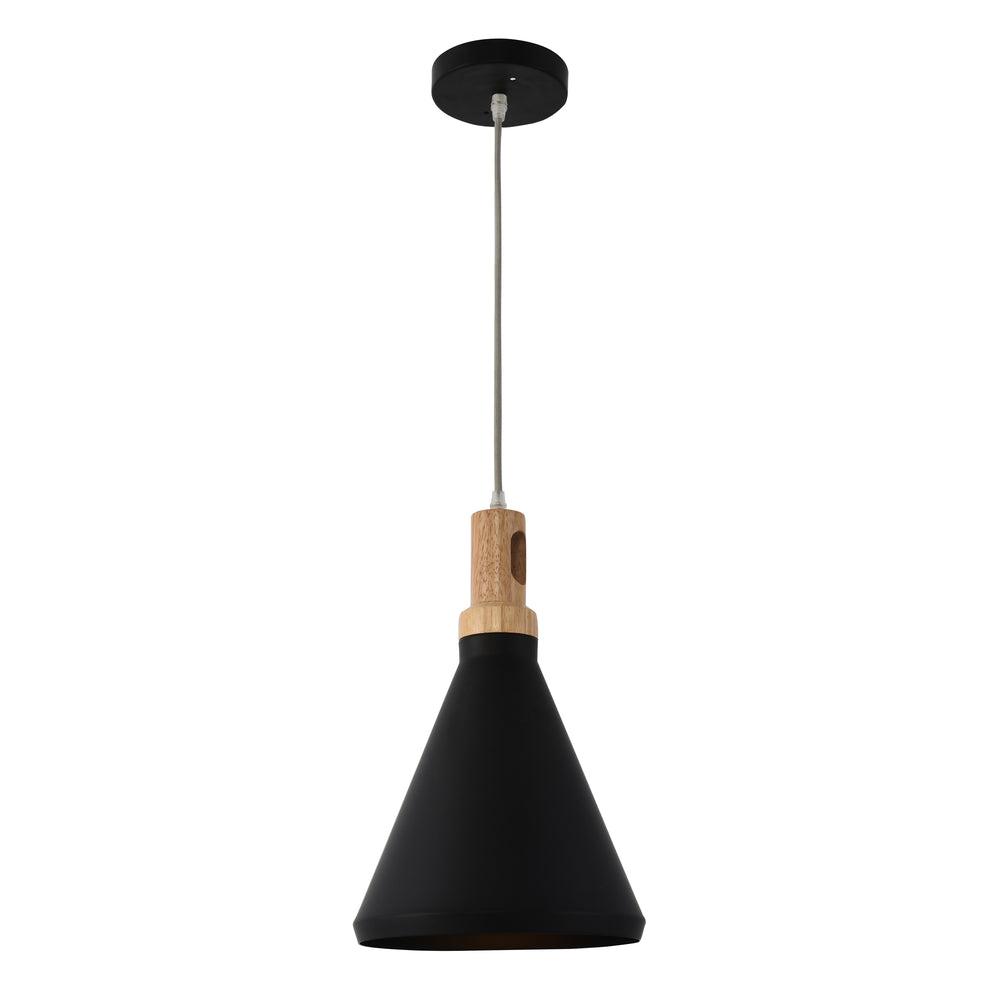 Yosemite Home Decor 1 Light Pendant In Black Finish BS27117-YHD
