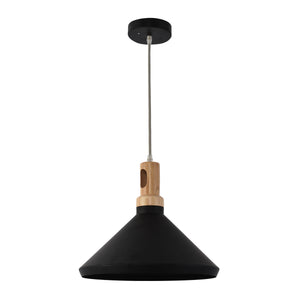 Yosemite Home Decor 1 Light Pendant In Black Finish BS27217-YHD