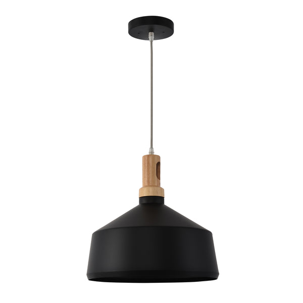 Yosemite Home Decor 1 Light Pendant In Black Finish BS27317-YHD