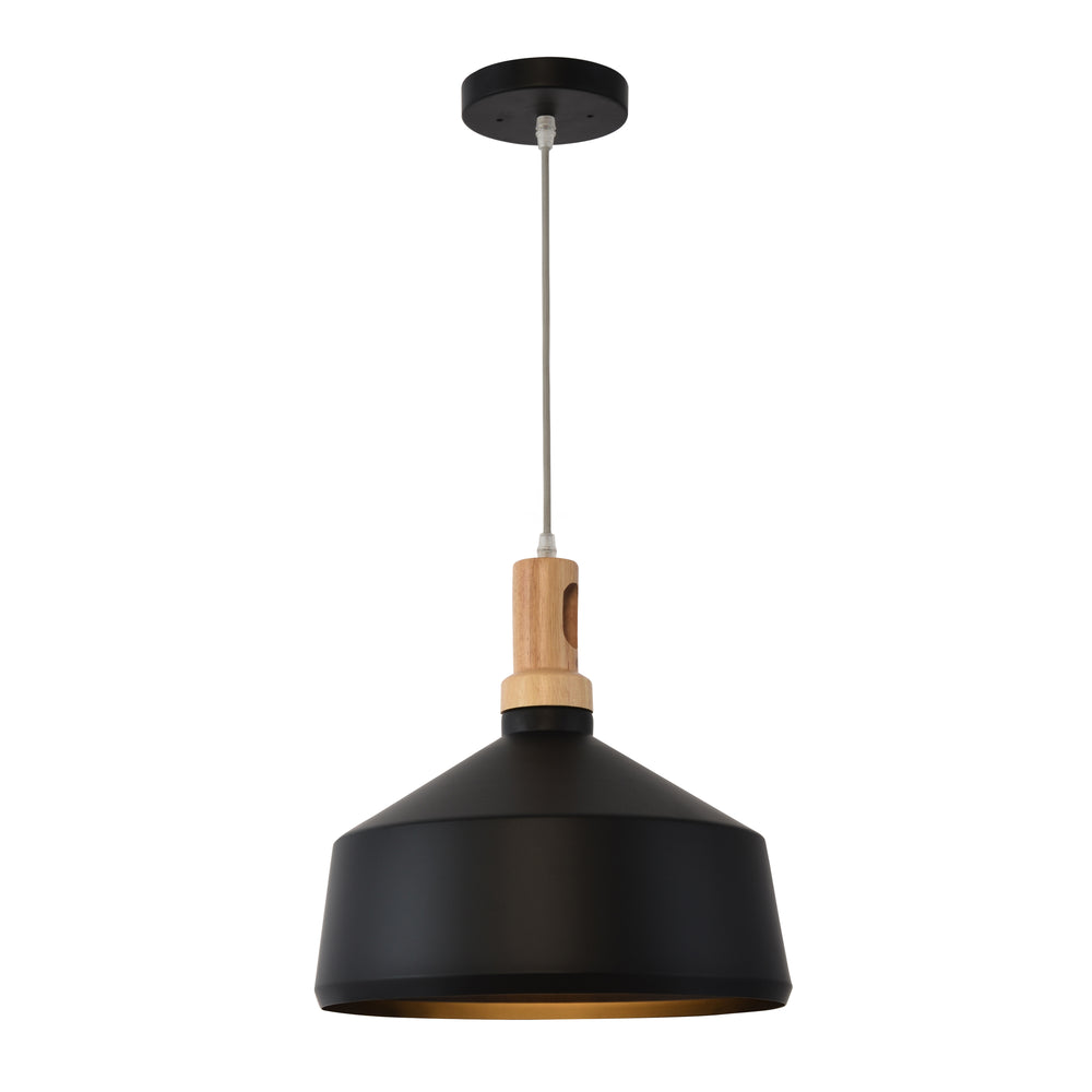 Yosemite Home Decor 1 Light Pendant In Black Finish BS27317-YHD