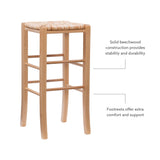 Gianna Backless Barstool Natural Set of 2