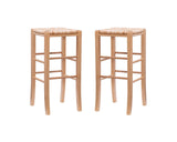 Gianna Backless Barstool Natural Set of 2