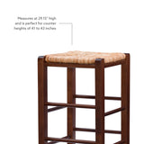 Gianna Backless Barstool Walnut Set of 2