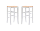 Gianna Backless Barstool White Set of 2