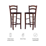 Emilo Barstool Walnut Set of 2