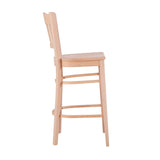 Maryah Barstool Unfinished Set Of 2