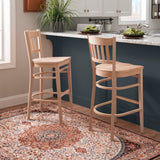 Maryah Barstool Unfinished Set Of 2