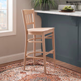 Maryah Barstool Unfinished Set Of 2