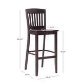 Ezequiel Barstool Brown Set Of 2