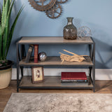 40" Industrial Bookcase Driftwood