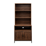 Walker Edison Chevy Modern/Contemporary 64" Contemporary 2-Door Hutch Bookcase BS64CH2DDW