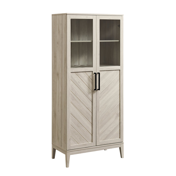 68" Chevron Storage Cabinet - Birch