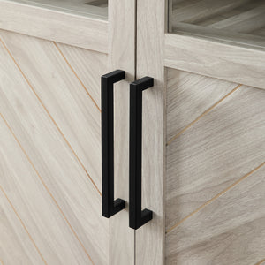 68" Chevron Storage Cabinet - Birch