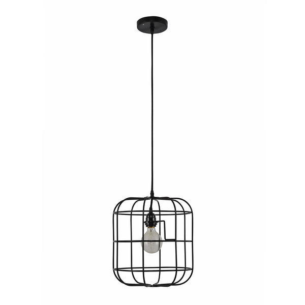 Yosemite Home Decor 1 Light Pendant In Black Stainless Finish BS8417-YHD