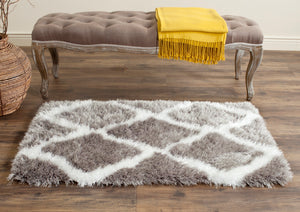 Barcelona Shag 319 Hand Tufted Plush Rug - Luxurious 1.75-Inch Pile, 80% Polyester for Comfort