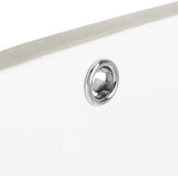 Seaton Porcelain Ceramic Vitreous Rectangular 18.5 Inch White Undermount Bathroom Sink With Overflow Drain