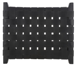 Safavieh Abreu Rectangle Barstool Black Wood BST1012G