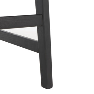Safavieh Abreu Rectangle Counter Stool Black Wood BST1013G