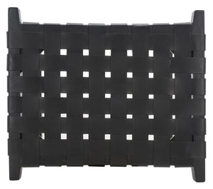 Safavieh Abreu Rectangle Counter Stool Black Wood BST1013G