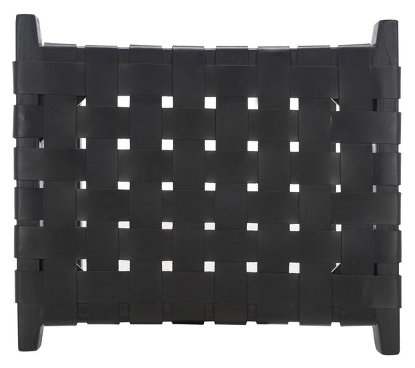 Safavieh Abreu Rectangle Counter Stool Black Wood BST1013G